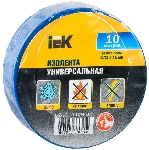 Изолента ПВХ 0.13х15 мм (рул. 10 м) син. IEK UIZ-13-10-10M-K07