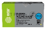 Картридж струйный Cactus CS-3ED69A 712 желтый (29 мл) для HP DJ T230/630