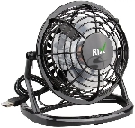 Вентилятор Rix RDF-1500USB чёрный, настольный, 2.5 Вт, 1 скорость, 10 см