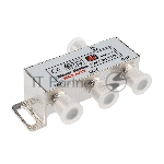 Делитель ТВ "краб" х3+4шт.F "BOX" 5-1000 МГц "Silver" Rexant 05-6102