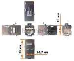 Модуль Lanmaster LAN-KCP45S6A RJ-45 Screened Cat 6A Keystone