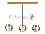 Светильник Ambrella light TR3652/3 GD/SM золото/дымчатый E27/3 max 40W 820*180*700