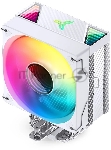 Кулер для процессора JONSBO CR-1000 V2 PRO ARGB (230W, 4-pin PWM, 157мм, Al/Cu, 6x6мм, ARGB, 1x120мм, 59.48CFM, 32.0dBA, 1500RPM, S: 1700/1200/115X, AM4/AM5 белый)