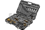 Набор инструментов Denzel 1/2", 1/4", CrV, S2, пластиковый кейс, 194 предмета