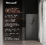 Холодильник Weissgauff WSBS 500 Inverter NoFrost Dark Grey двухкамерный 270/180л морозилка слева, No Frost, Side by Side, вид 23