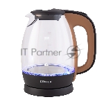 Электрочайник Centek CT-0056 кофейно-бежевый, 1.7 л, 2200 Вт, скрытый нагревательный элемент