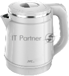 Электрочайник JVC JK-KE1810 белый, 1.8 л, 2400 Вт, скрытый нагревательный элемент, поддержание температуры