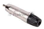 Разъем RCA FORCE CFA-055 папа, никелевый корпус