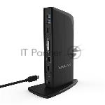 Док-станция Docking Station WAVLINK USB-C&USB3.0 Universal with 65W PowerDelivery Include 20V/5A PowerAdapter/4xUSB3.0/2xUSB-C/1xHDMI 4K 30HZ/1xHDMI 2K 50HZ/1xDVI/DVItoVGA adapter/1xGigabit LAN/1xAudio In/Out