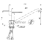 Смеситель для кухни SL137-004F-25 ø35
