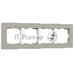 Рамка на 4 поста Split (дымчатый/белый, soft-touch) W0043067