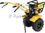 Мотоблок Denzel DPT-670S-PRO, 7 л.с., ремен.сцеп, фрез 3х4, ШОМ, передачи 6В/2Н, вид 2