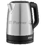 Электрочайник BBK EK1764S черный/серебристый, 1.7 л, 2200 Вт, скрытый нагревательный элемент