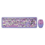 Комплект клавиатура+мышь Smartbuy 666395AG беспроводной, USB, 1000 DPI, фиолетовый