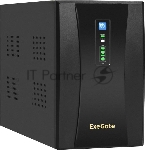 Источник бесперебойного питания ExeGate SpecialPro UNB-2200.LED.AVR.2SH.RJ.USB / 2200 ВА / 1300 Вт / 2 x CEE 7 (евророзетка)