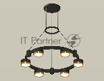 Светильник Ambrella light XR92051102/6 SBK/PYG черный песок/золото желтое полированное GX53 (A9205, C9232, N8124)