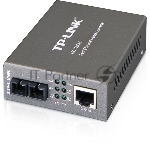 Медиаконвертер TP-Link SMB MC100CM 10/100Mbps RJ45 to 100Mbps multi-mode SC fiber Converter, Full-duplex,up to 2Km, switching power adapter, chassis mountable, вид 4