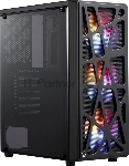 Компьютерный корпус Aerocool/Formula MANA черный без БП ATX 6x120мм 2xUSB 2.0 1xUSB 3.0 audio bott PSU