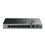 Коммутатор настольный TP-Link LS1210GP с 9 гигабитными портами (8 портов PoE+) и портом SFP