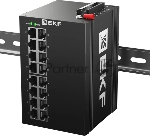 Коммутатор EKF TSX-ML2-16GTP, 16×1 Гбит/с PoE, управляемый