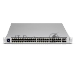 Коммутатор Ubiquiti UniFi Switch Pro 48 PoE, 40×1 Гбит/с PoE+ + 8×1 Гбит/с PoE++ + 4×10 Гбит/с SFP+ Uplink, управляемый, вид 12