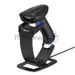 Сканер штрих-кодов HR2000 2D CMOS Wireless Bluetooth Handheld Reader with Stand/Docking Station and integrated USB-A cable