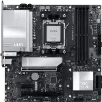 Материнская плата MSI PRO B850M-A WIFI, AM5, AMD B850, 4xDDR5, 4xSATA, 2xM.2, 1xPCIe 5.0 x16, 1xPCIe 4.0 x4, 1xPCIe 3.0 x1, 1xHDMI (v2.1), 1xDP (v1.4), 1x5Gb LAN, Wi-Fi 7, Bluetooth 5.4, 2xUSB-C 10Gbps, 3xUSB-A 10Gbps, 3xUSB-A 5Gbps, 2x3.5 мм, 7.1, mATX