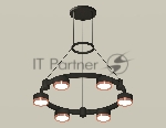 Светильник Ambrella light XR92051103/6 SBK/PPG черный песок/золото розовое полированное GX53 (A9205, C9232, N8126)