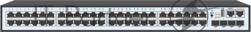 Коммутатор SNR SNR-S2989G-48TX, 48×1 Гбит/с + 4×10 Гбит/с SFP+, управляемый