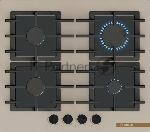 Газовая варочная панель Bosch PPP6B1J40R бежевый