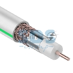 Кабель коаксиальный PROconnect SAT 703B, 75 Ом, CCS/Al/Al, 75%, бухта 20 м, белый