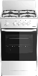 Плита газовая Darina S GM 441 001 W белый/черный, конфорок 4 шт, духовка 50 л, 50 см x 85 см x 51 см