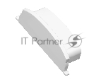 Заглушка для профиля GP8200 WH белый 18*4