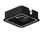 Насадка для корпуса светильника N7716 SBK черный песок 70*70mm H26mm Out2mm MR16
