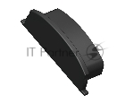 Заглушка для профиля GP8210 BK черный 18*4