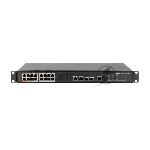 Коммутатор Dahua DH-PFS4218-16ET-190, 16×100 Мбит/с PoE + 2×1 Гбит/с Combo, управляемый