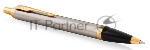 Ручка шариковая Parker IM Core K321 (CW1931670) Brushed Metal GT M син. черн. подар.кор.