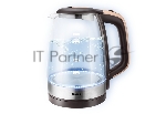 Чайник Centek CT-0065 <Beige> стекло, 1.7л 2200Вт, LED-подсветка, мерная шкала, защита от вкл б/воды