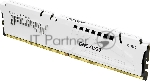 Оперативная память Kingston Fury Beast, DDR5, 32Gb (1x32GB), 6000MHz, CL36, DIMM, с радиатором, белый