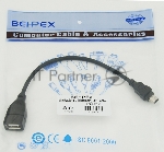 Кабель USB Behpex OTG USB(f)/miniUSB (0.2м)