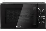 Микроволновая печь home HMM207DB черный, 20 л, 700 Вт, переключатели - поворотный механизм