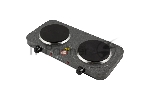 Плита настольная электрическая Homestar HS-1104 серый, 2 кВт, ТЭН, конфорки - 2, эмаль, поворотные переключатели, вид 2