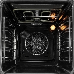 Встраиваемый духовой шкаф Monsher MOE 4563 Noir, электрический, High-Tech, объем 50 л, конвекция, гриль, 3 стекла в дверце, съемные стекла, съемная дверца, телескопические направляющие, черный