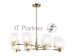 Люстра Ambrella light LH57033/8 BS/SM латунь/дымчатый E14/8 max 40W D830*710