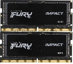 Оперативная память Kingston Fury Impact, DDR5, 64GB (2x32GB), 4800MHz, CL38, SO-DIMM