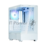 Компьютерный корпус ZALMAN P10, MATX, белый, WINDOW, 2x3.5", 3x2.5", 1xUSB TYPE-C, 1xUSB 3.0, REAR 1x120мм ARGb