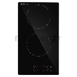 Электрическая варочная поверхность HOMSair HV32DBK, 2 конфорки, стеклокерамика, 2400 Вт