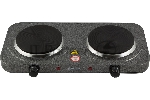 Плита настольная электрическая Homestar HS-1104 серый, 2 кВт, ТЭН, конфорки - 2, эмаль, поворотные переключатели, вид 3