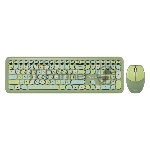 Комплект клавиатура+мышь Smartbuy 666395AG беспроводной, USB, 1000 DPI, зелёный
