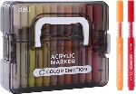 Набор маркеров Deli EC194-36 Color Emotion круг. пулевидный пиш. наконечник 36цв. (36шт.) пластиковая коробка, вид 6